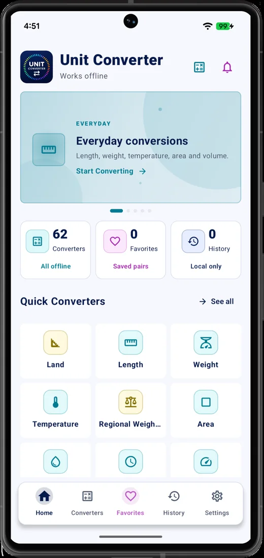 Unit Converter app screenshot 2