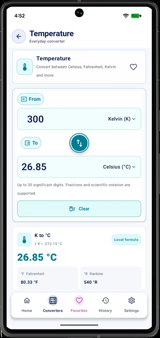 Unit Converter app screenshot 4